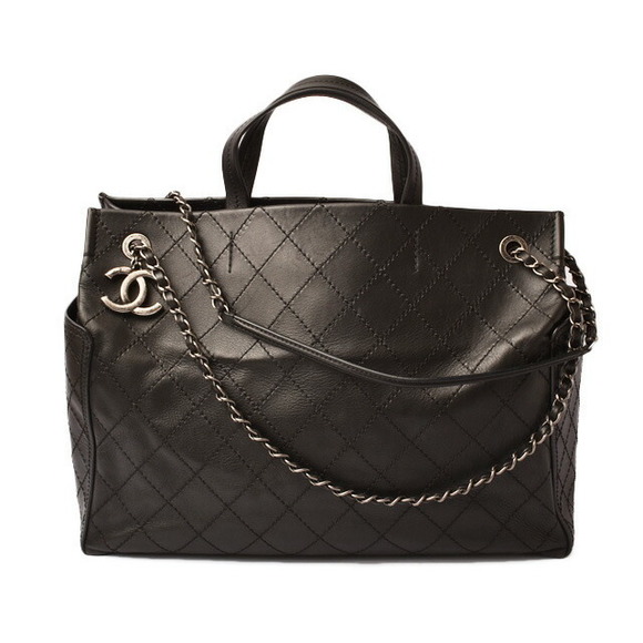 Chanel Handbags - CHANEL Tote Bag Chain Quilted Black